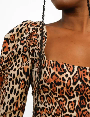 Rochie scurta ASOS, animal print Animal print