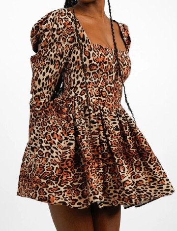 Rochie scurta ASOS, animal print