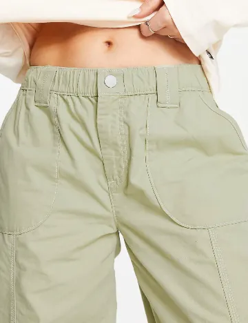 Pantaloni ASOS Curve, verde Verde