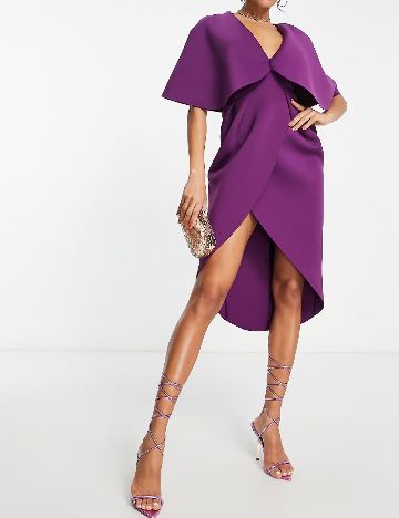 Rochie medie ASOS, mov