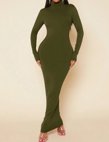 Rochie lunga SHEIN, verde