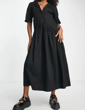 Rochie medie ASOS, negru Negru