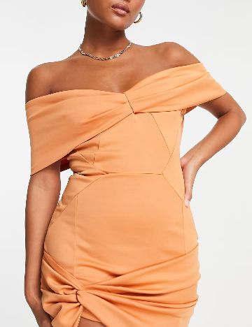 Rochie scurta ASOS, caramiziu