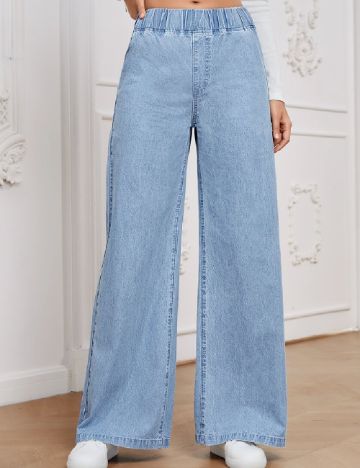 Pantaloni SHEIN, albastru