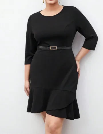 Rochie scurta SHEIN CURVE, negru Negru