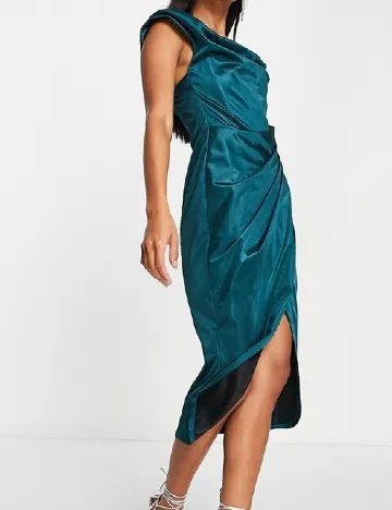 Rochie medie ASOS, turcoaz Verde