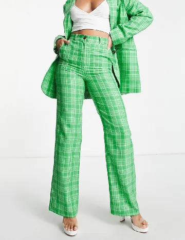 Pantaloni ASOS, verde Verde