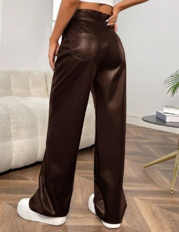 Pantaloni SHEIN, maro