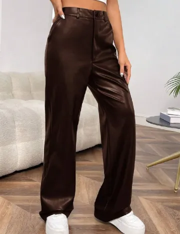 Pantaloni SHEIN, maro Maro