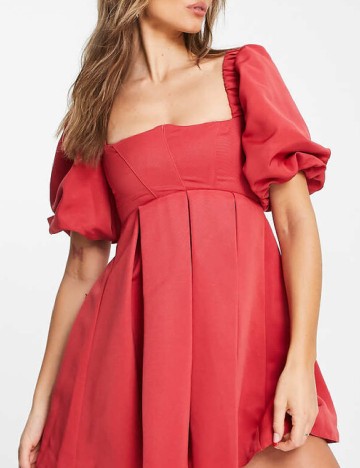 Rochie scurta ASOS, rosu