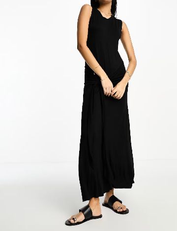 Rochie lunga ASOS, negru