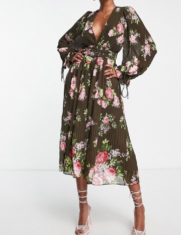 Rochie medie ASOS, floral