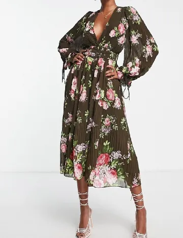 Rochie medie ASOS, floral
