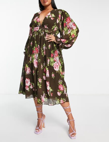 Rochie medie ASOS, floral