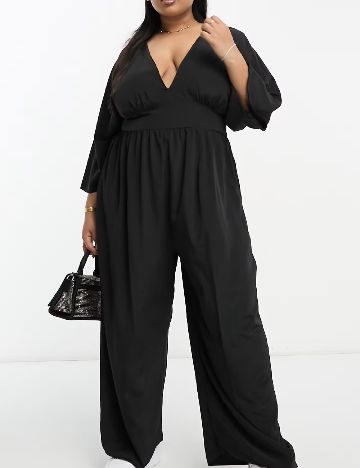 Salopeta ASOS Curve, negru