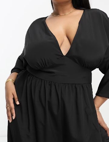 Salopeta ASOS Curve, negru