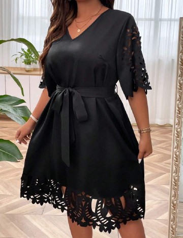 Rochie medie SHEIN CURVE, negru