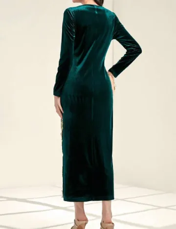 Rochie lunga SHEIN, verde Verde