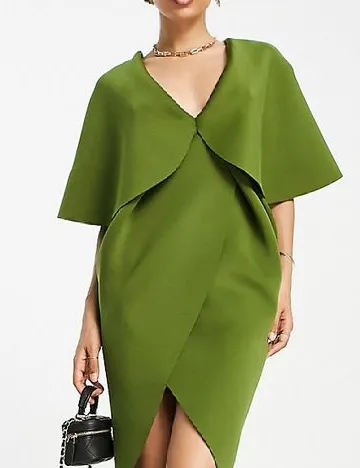 Rochie scurta ASOS, verde Verde