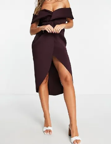 Rochie medie ASOS, pruna Mov