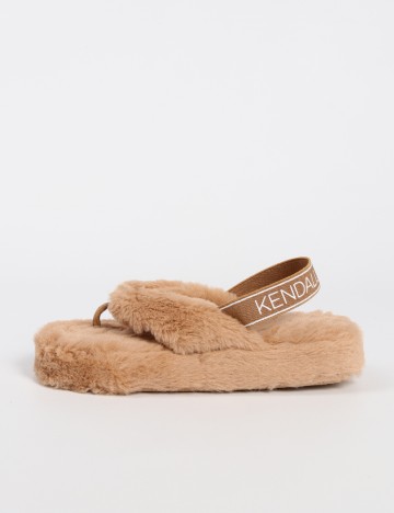 Papuci de Casa Kendall&Kylie, crem