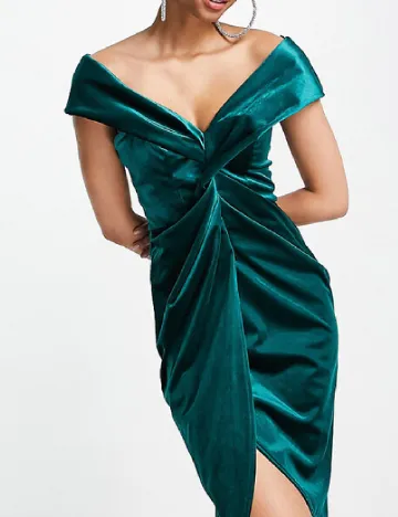 Rochie medie ASOS, verde Verde