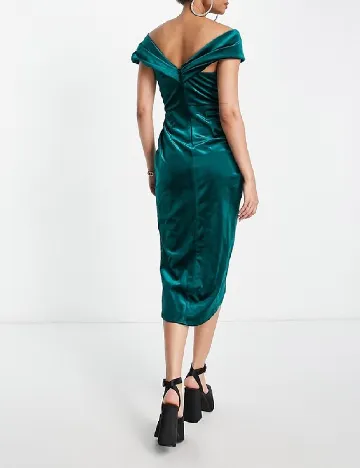 Rochie medie ASOS, verde Verde