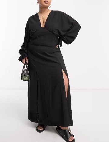 Rochie lunga ASOS Curve, negru