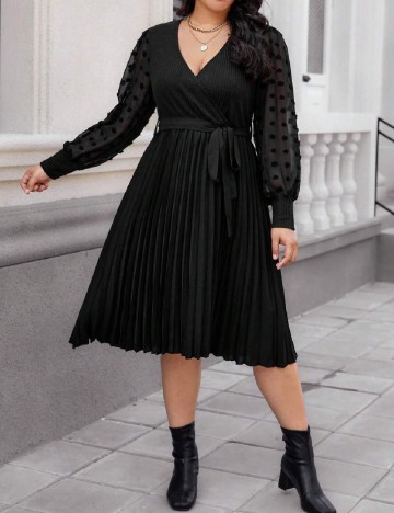 Rochie medie SHEIN CURVE, negru