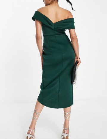 Rochie medie ASOS, verde