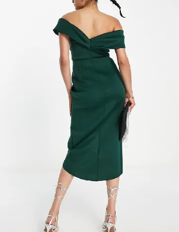 Rochie medie ASOS, verde Verde