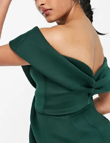 Rochie medie ASOS, verde Verde