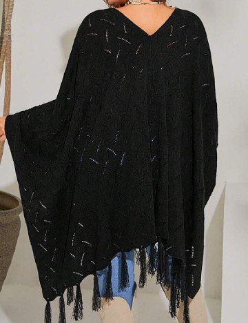 Poncho SHEIN CURVE, negru