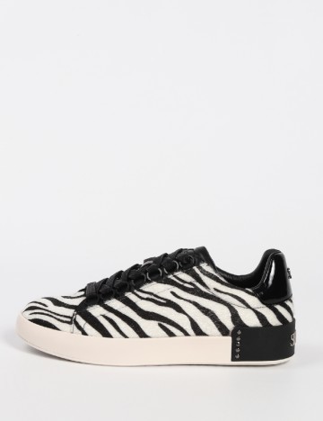 Adidasi SuperTrash, alb/negru