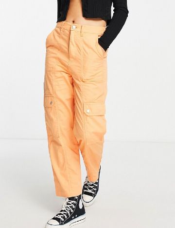 Pantaloni Miss Selfridge, portocaliu