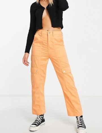 Pantaloni Miss Selfridge, portocaliu