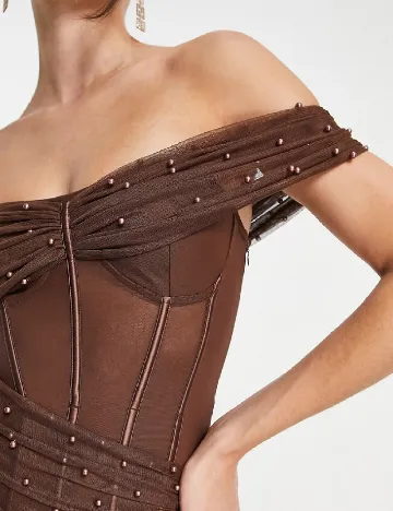 Rochie scurta ASOS, maro Maro