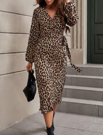 Rochie medie SHEIN, animal print