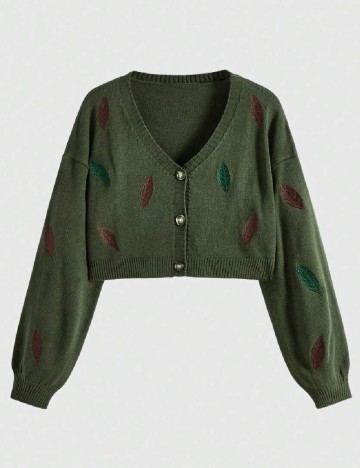 Cardigan Romwe, verde