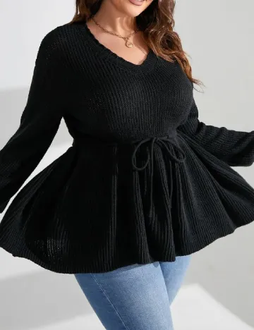 Bluza SHEIN CURVE, negru Negru