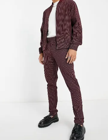 Pantaloni ASOS, visiniu Rosu