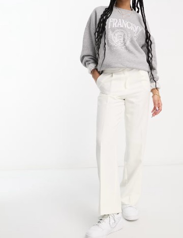 Pantaloni Miss Selfridge, alb