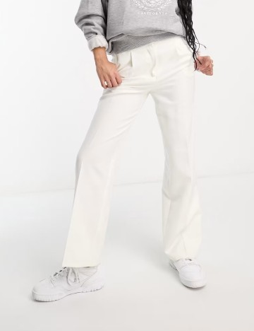 Pantaloni Miss Selfridge, alb