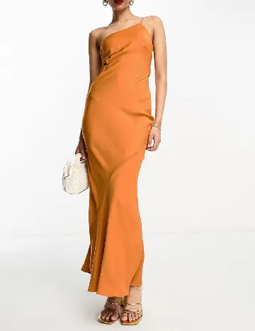 Rochie lunga ASOS, caramiziu Portocaliu