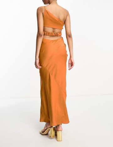 Rochie lunga ASOS, caramiziu