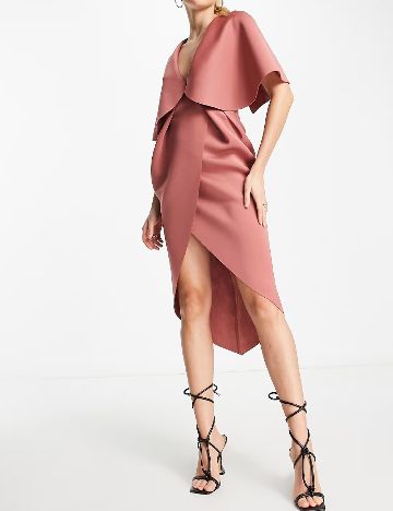 Rochie medie ASOS, roz