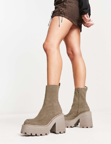 Botine ASOS, verde