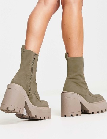 Botine ASOS, verde