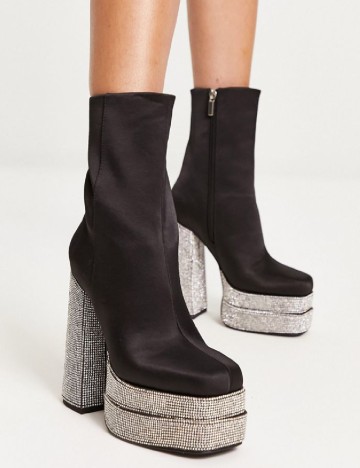 Botine ASOS, negru