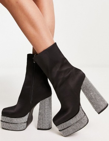 Botine ASOS, negru